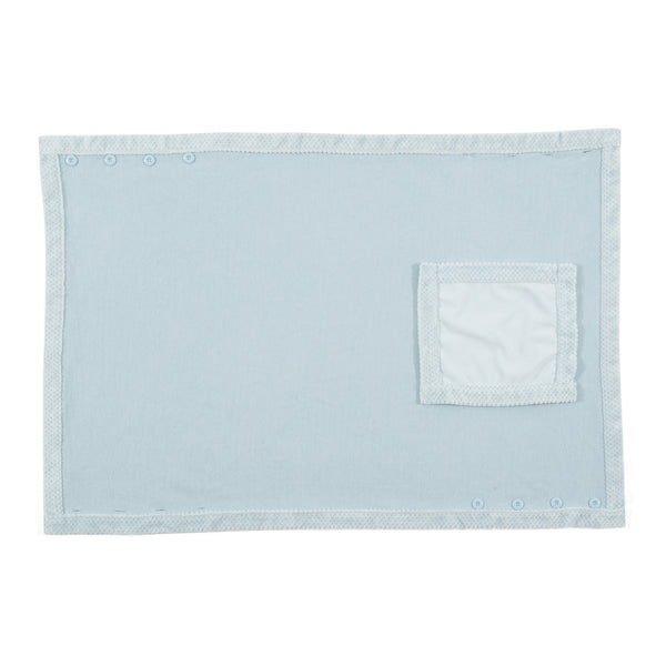 リバーシブルウォームフリース 4WAYポンチョ L ライトブルー