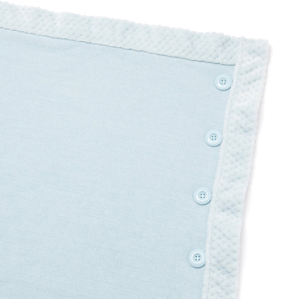 リバーシブルウォームフリース 4WAYポンチョ L ライトブルー