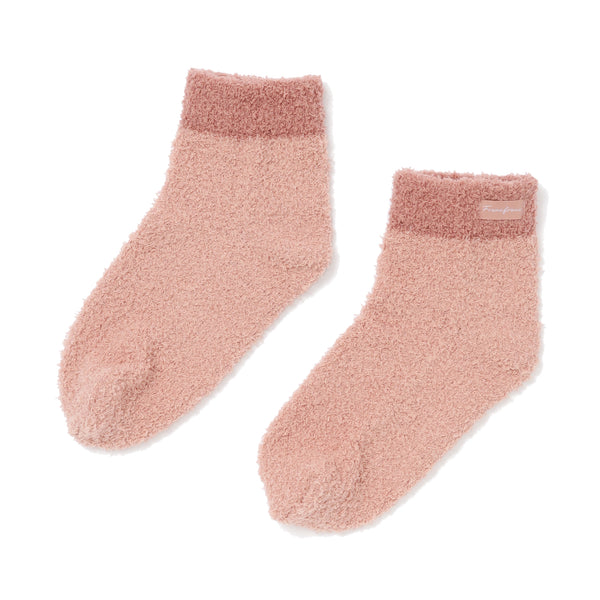 もちもちニット ルームソックス ピンク