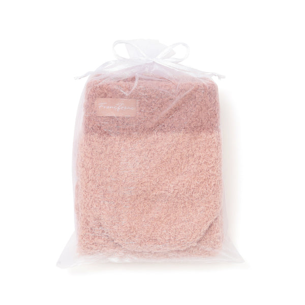 もちもちニット ルームソックス ピンク