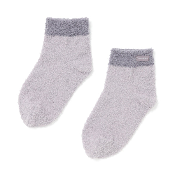 もちもちニット ルームソックス グレー