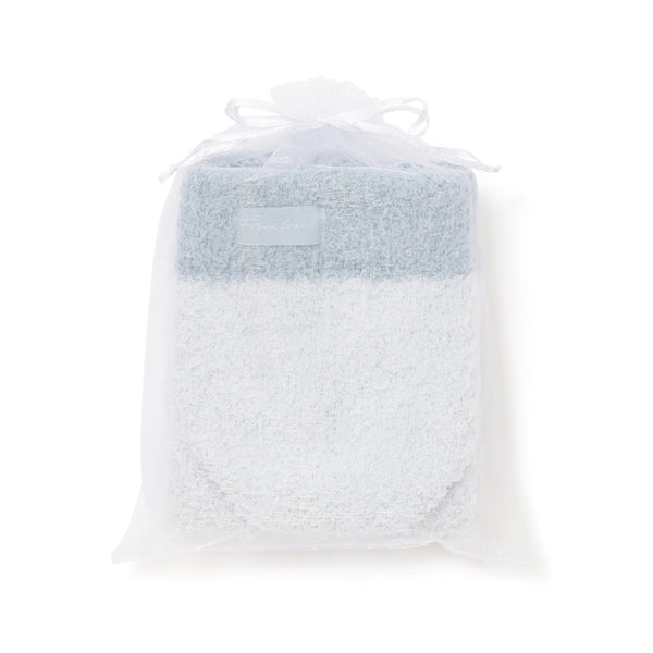 もちもちニット ルームソックス ライトブルー