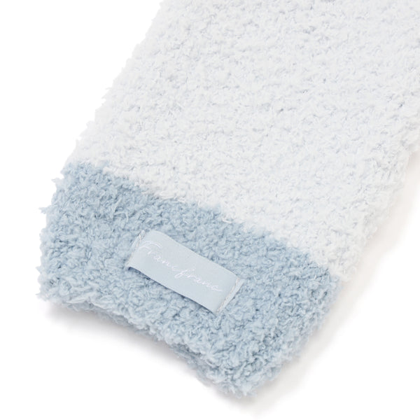 もちもちニット ハンドウォーマー ライトブルー