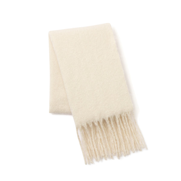 モヘアライク マフラー アイボリー