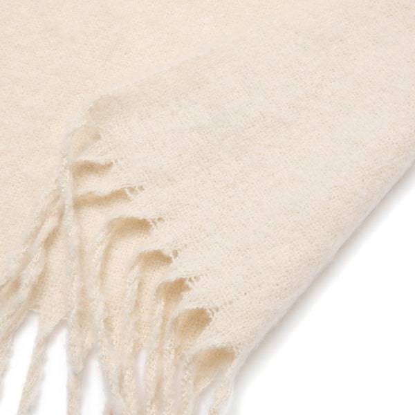 モヘアライク マフラー アイボリー