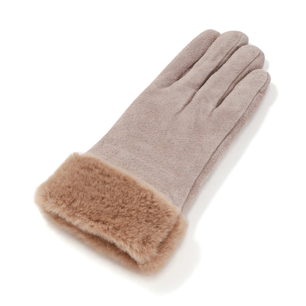 スエードグローブ ベージュ