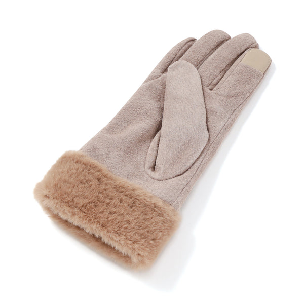 スエードグローブ ベージュ