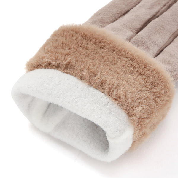 スエードグローブ ベージュ