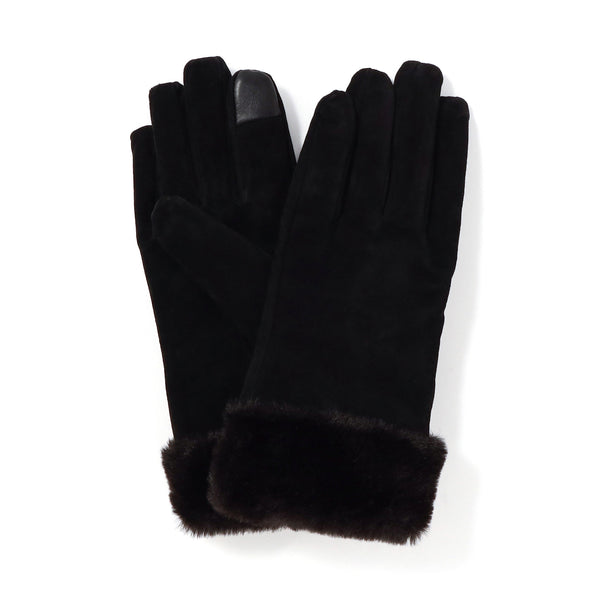 スエードグローブ ブラック
