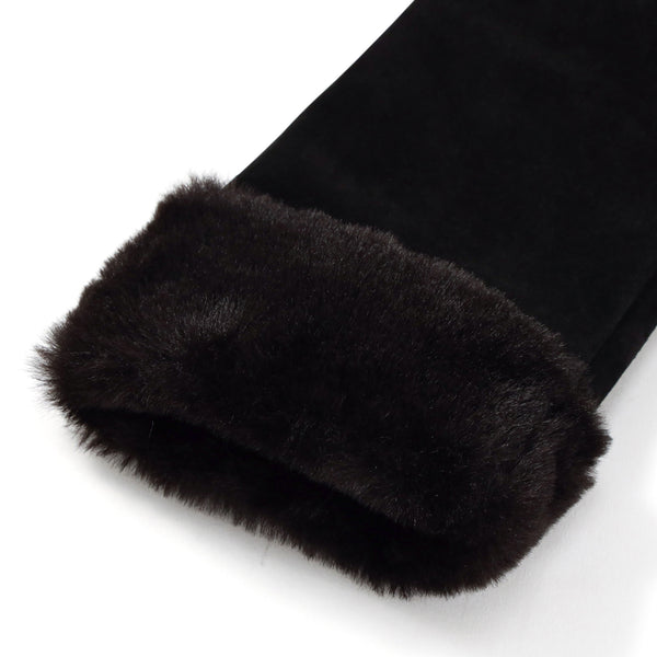 スエードグローブ ブラック