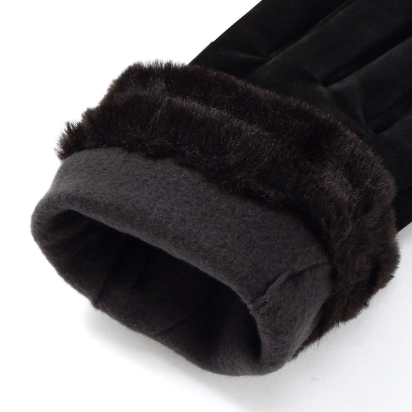 スエードグローブ ブラック