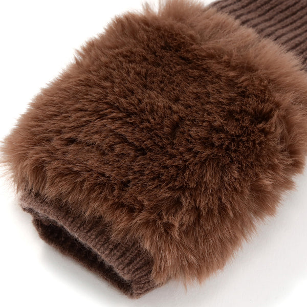 フィンガーレスグローブ ブラウン