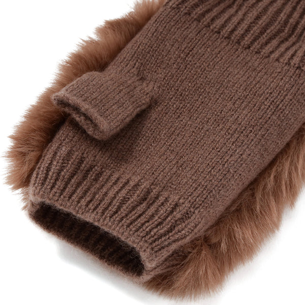 フィンガーレスグローブ ブラウン