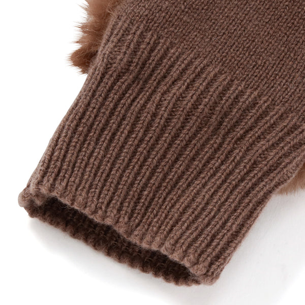 フィンガーレスグローブ ブラウン