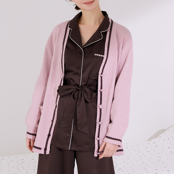 ハートボタン ラインカーディガン ピンク | Francfranc（フランフラン