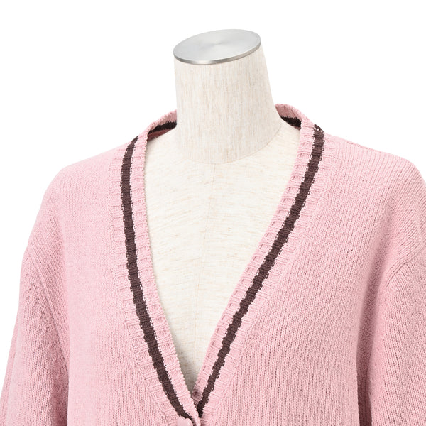 ハートボタン ラインカーディガン ピンク | Francfranc（フランフラン