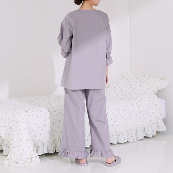 モイスト コットンパジャマ グレー