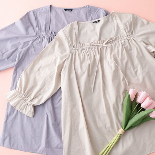 モイスト コットンパジャマ グレー