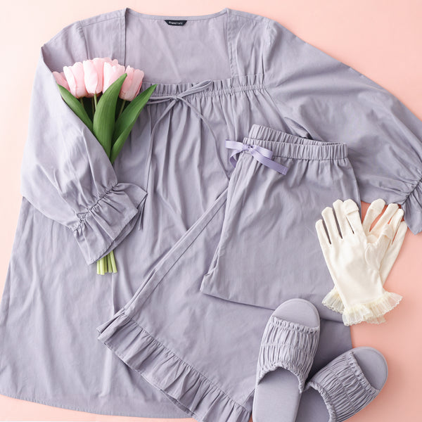 モイスト コットンパジャマ グレー