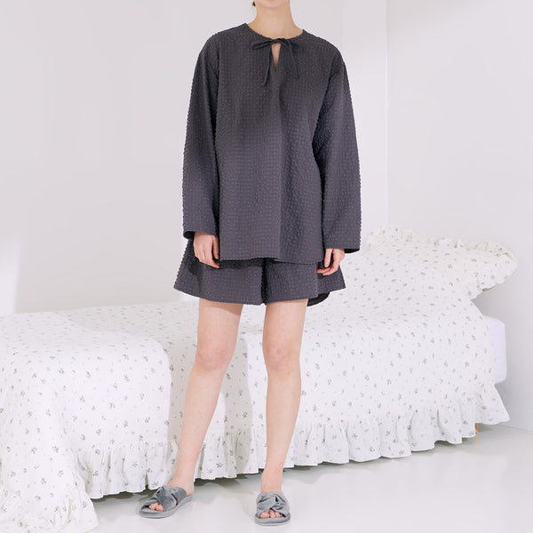 トラベル コンパクトパジャマ ダークグレー