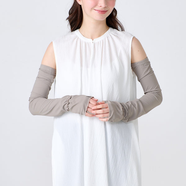 UV クールリブレイヤードアームカバー モカグレー