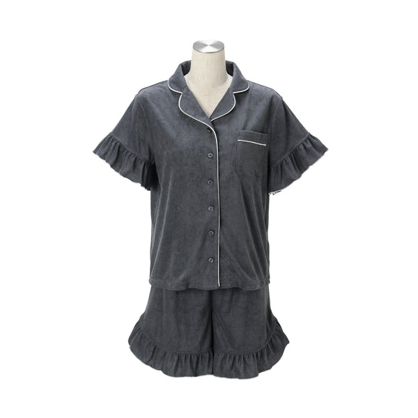 キシリトール加工 パイルパジャマ ダークグレー