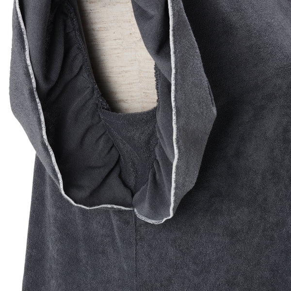 キシリトール加工 パイルワンピース ダークグレー