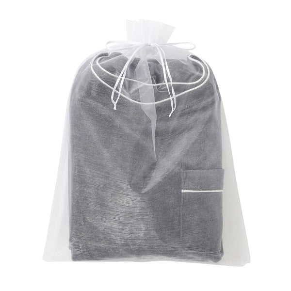 キシリトール加工 パイルワンピース ダークグレー