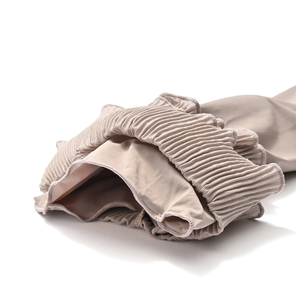 ポーチ付き プリーツカフス UVアームカバー ベージュ