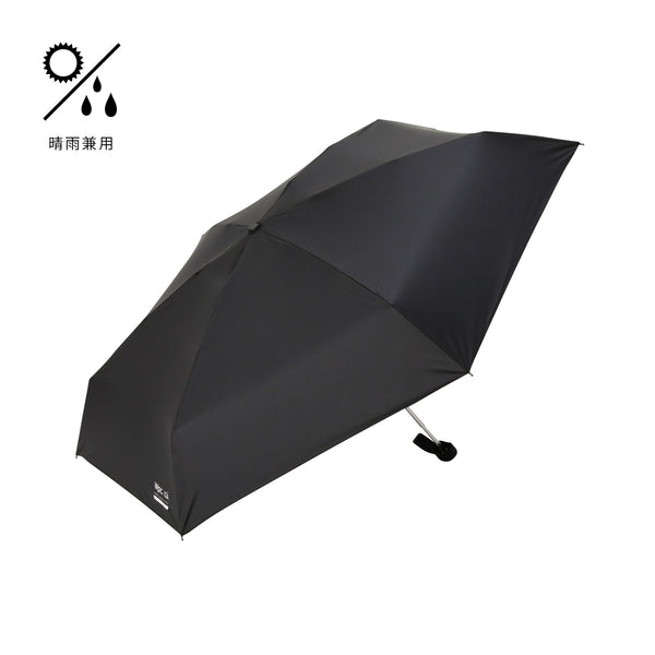 晴雨兼用傘超軽量折り畳み傘撥水加工親骨50㎝黒色 - 小物