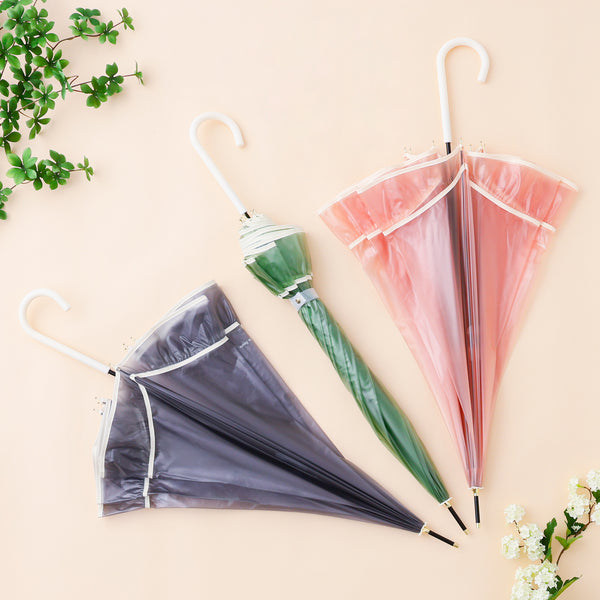 シアーフリルアンブレラ 長傘 61cm グレー