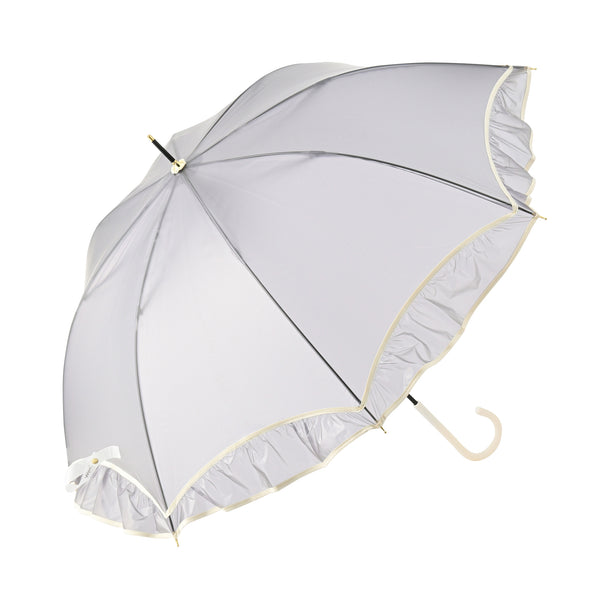 シアーフリルアンブレラ 長傘 61cm グレー