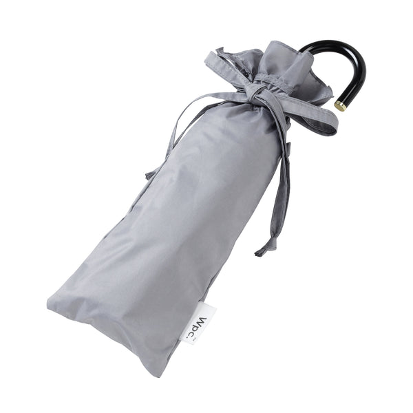 遮光クラシックフリル 折りたたみ傘 50cm グレー（晴雨兼用