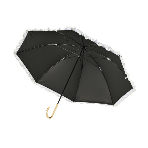 遮光オーガンジーフリル 長傘 55cm グレー（晴雨兼用） | Francfranc