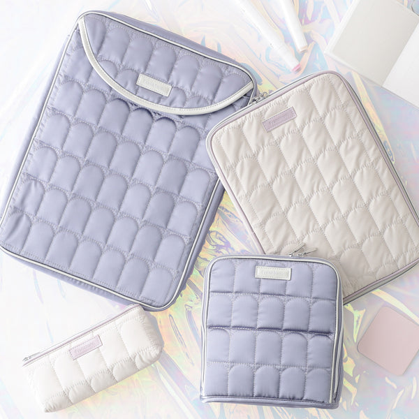 アーチキルト タブレットケース ライトグレー