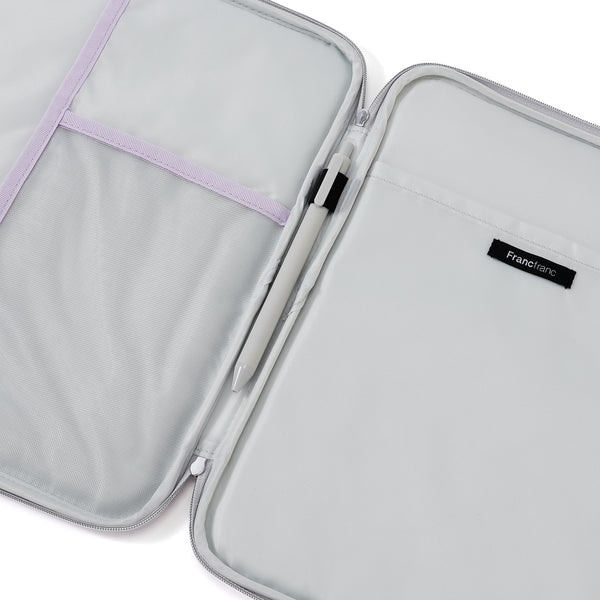 アーチキルト タブレットケース ライトグレー