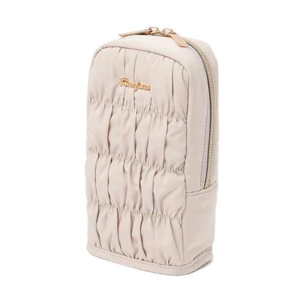 ギャザー ペン＆スマホスタンドポーチ ライトピンク