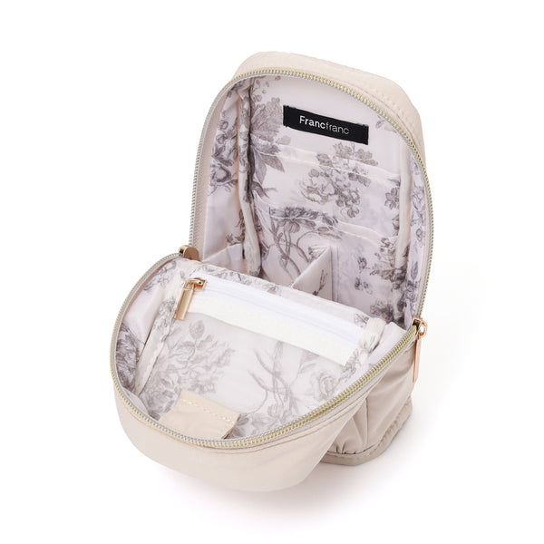 ギャザー ペン＆スマホスタンドポーチ ライトピンク