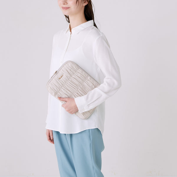 ギャザー タブレットケース 2 ライトピンク