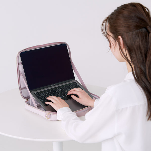 ノーブルキルト PCケース 13～14インチ ライトピンク