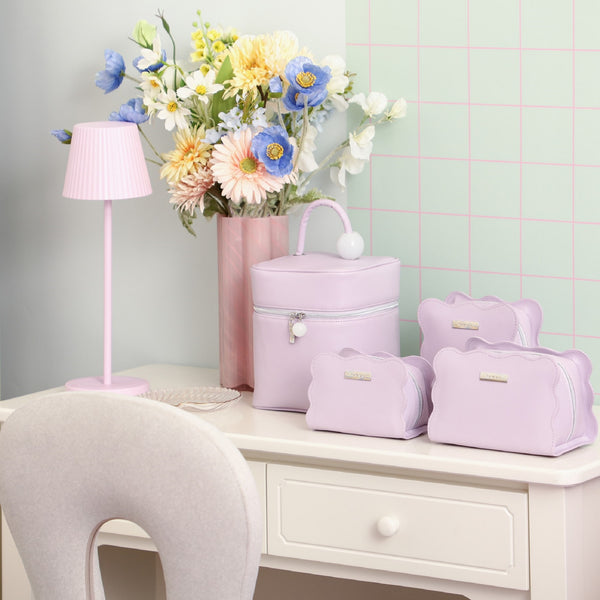 ウェーブシェイプ バニティポーチ S ライトパープル