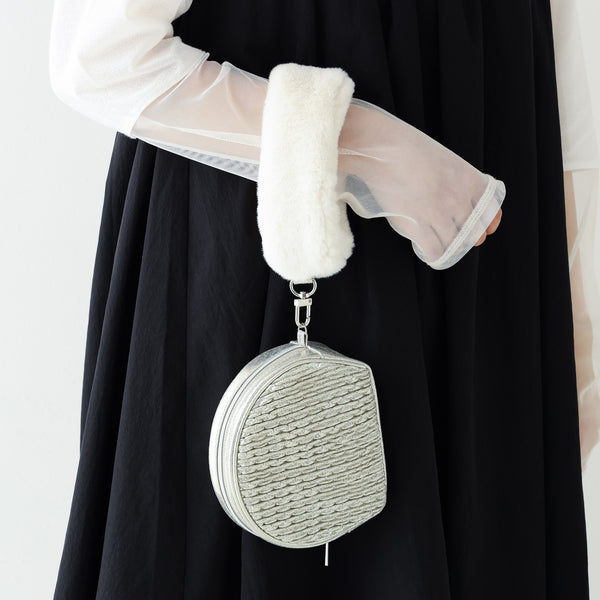 シャイニーホイル ポーチ S シルバー