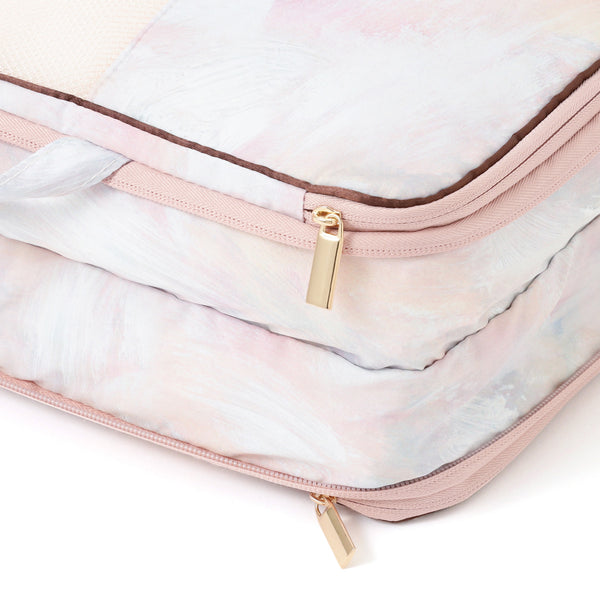 モダンパレット 圧縮オーガナイザー M ブラウン×ピンク