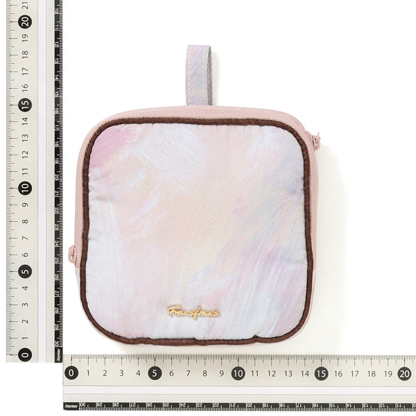 モダンパレット サニタリー圧縮ポーチ ブラウン×ピンク