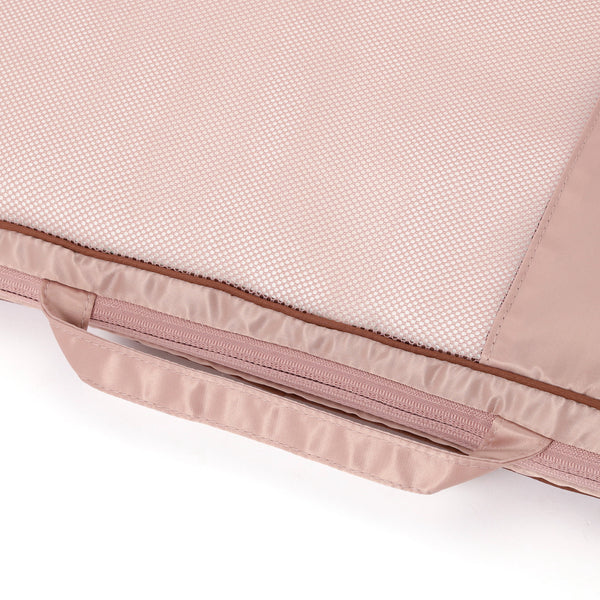 バイカラーサテン 圧縮オーガナイザー M ピンク×ブラウン