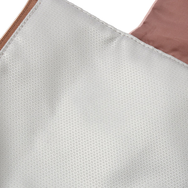 バイカラーサテン ヘアアイロンケース ピンク×ブラウン