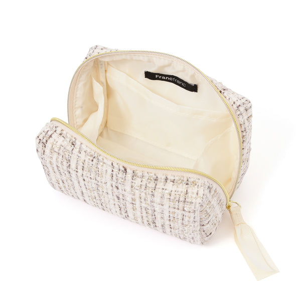 限定カラー】ツイード ポーチ S ホワイト | Francfranc（フランフラン