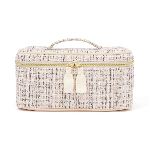 【限定カラー】ツイード バニティポーチ S ホワイト