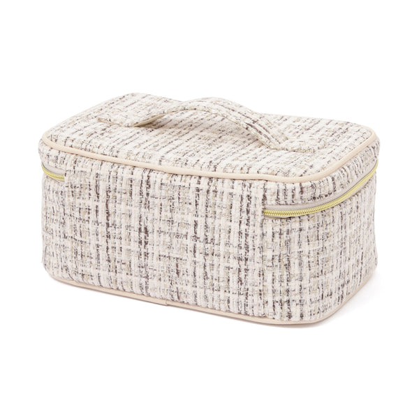 【限定カラー】ツイード バニティポーチ S ホワイト