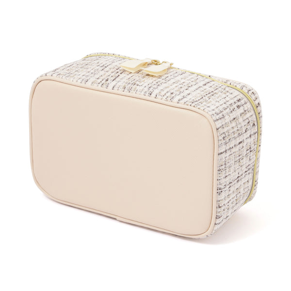 【限定カラー】ツイード バニティポーチ S ホワイト